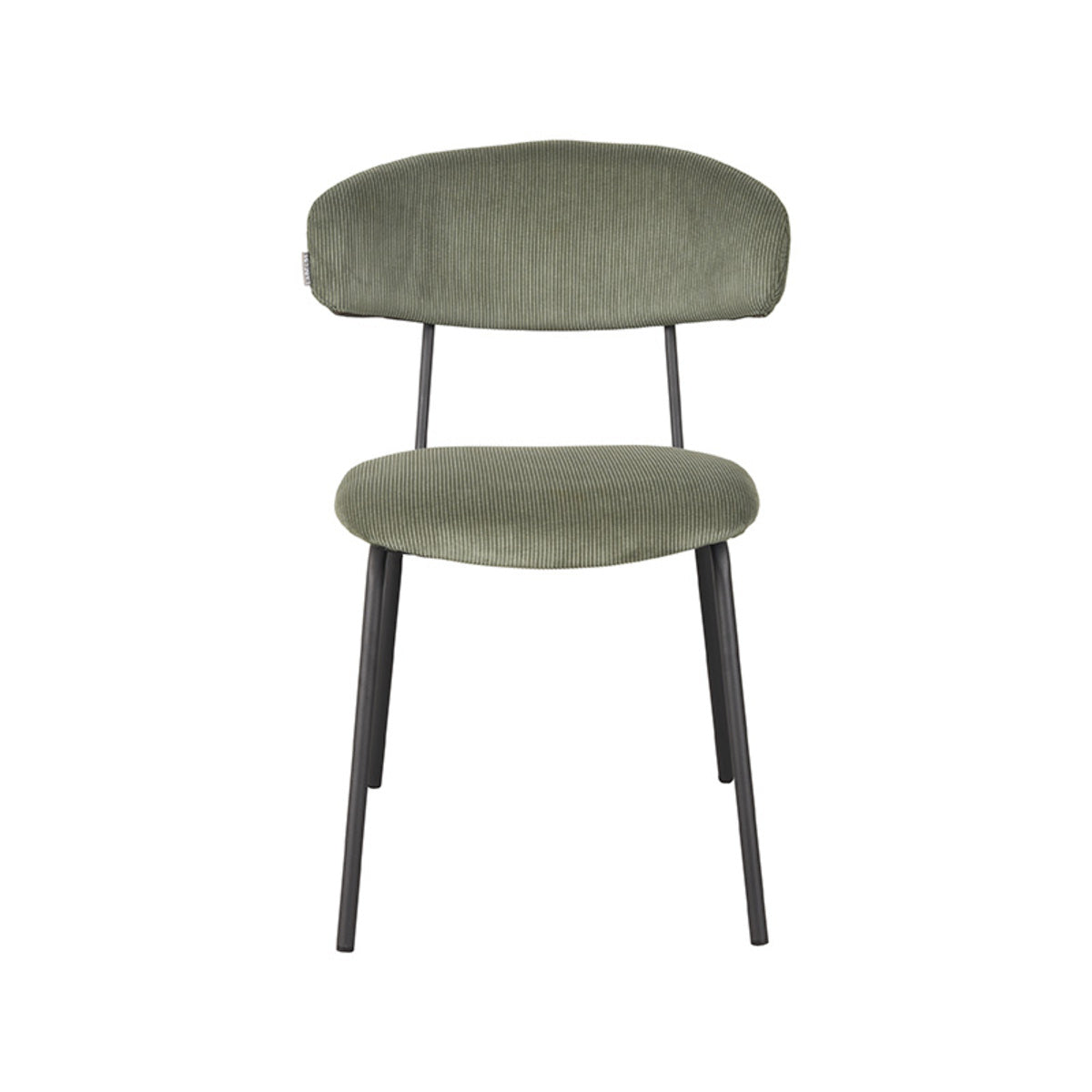 LABEL51 Eetkamerstoel Zack – Trendy Ribcord Bekleding – Stijlvol & Comfortabel